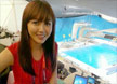 김민아 아나, 올림픽수영장서 늘씬몸매 과시